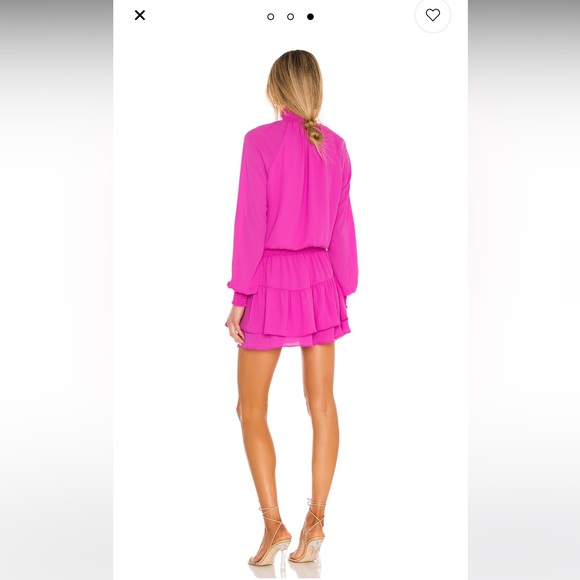 NWT Revolve Krisa dress barbiecore - Picture 2 of 9